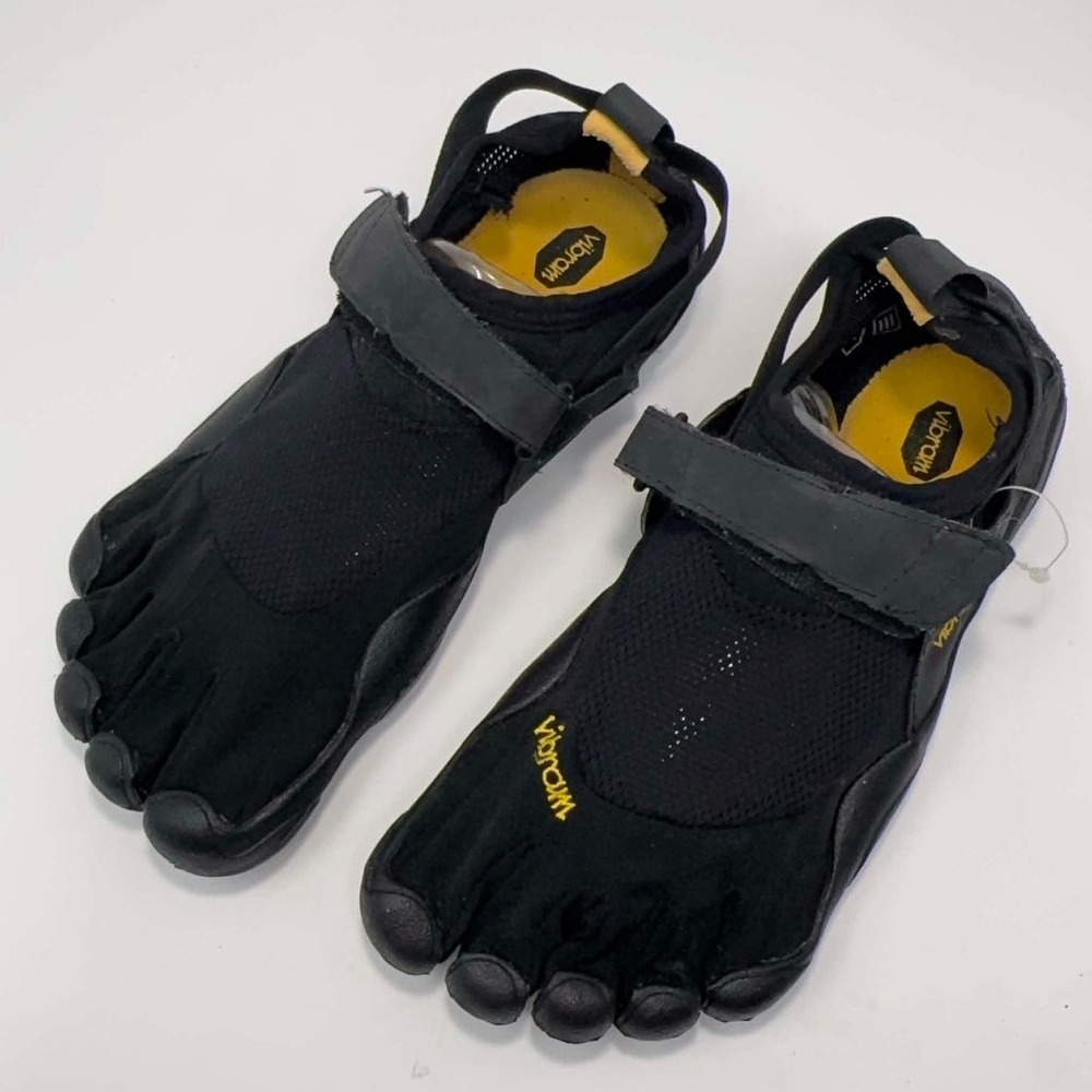 Vibram FiveFingers KSO Barefoot Minimalist Shoes Black Hook Loop Mens EU 40 US 8
